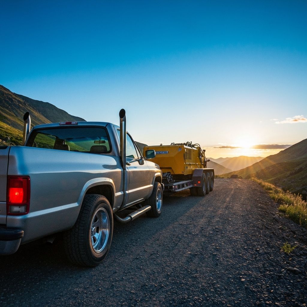 Rose Bros Trucking hot shot truck hauling freight